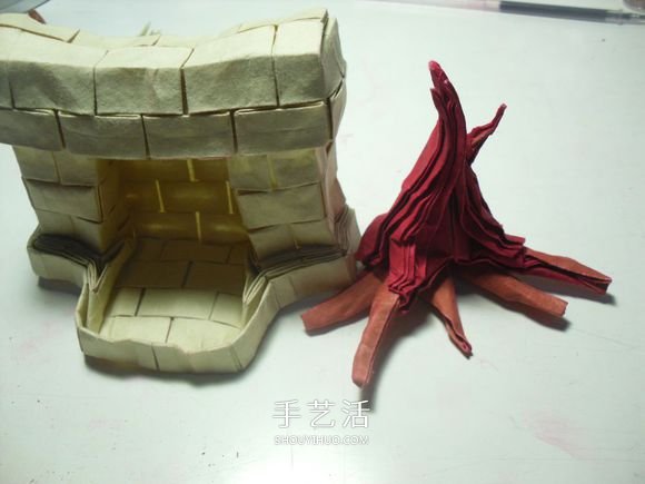 手工篝火的折紙方法 怎么折紙火焰圖解教程 -  www.rpnrmr.com