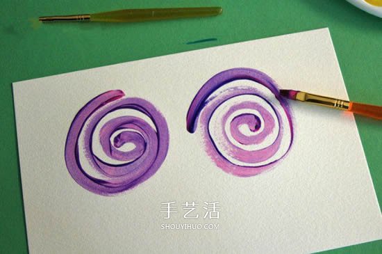 簡單又漂亮！兒童水彩畫玫瑰花賀卡的制作教程 -  www.rpnrmr.com