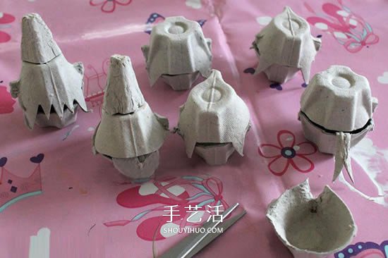 雞蛋托廢物利用 手工制作萬圣節(jié)怪物糖果盒 -  www.rpnrmr.com