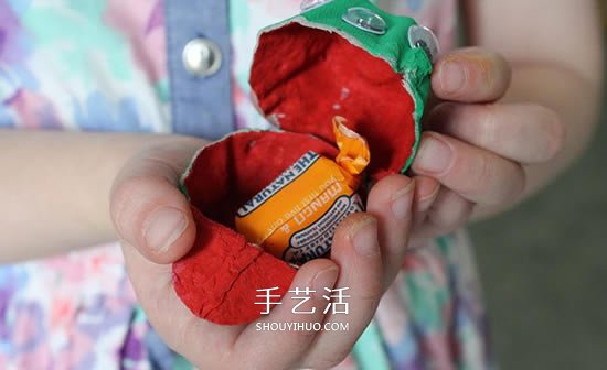雞蛋托廢物利用 手工制作萬圣節(jié)怪物糖果盒 -  www.rpnrmr.com