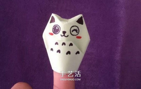 簡單的小動物手偶折紙 做出可愛的貓咪手偶 -  www.rpnrmr.com