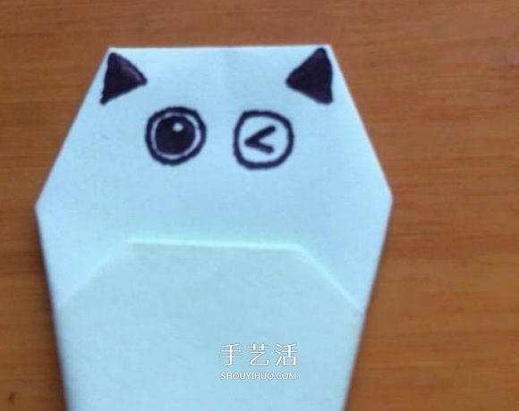 簡單的小動物手偶折紙 做出可愛的貓咪手偶 -  www.rpnrmr.com