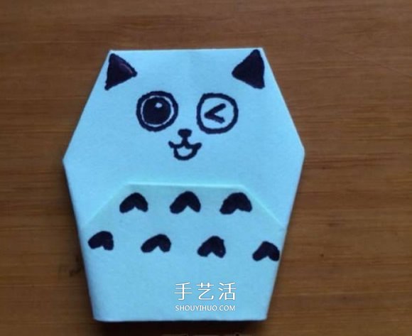 簡單的小動物手偶折紙 做出可愛的貓咪手偶 -  www.rpnrmr.com