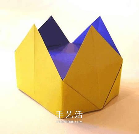 最簡(jiǎn)單兒童皇冠的折法 手工折紙四角皇冠圖解 -  www.rpnrmr.com