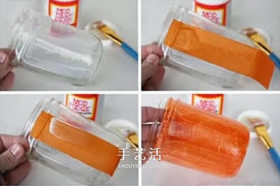 萬圣節(jié)玻璃瓶小制作 DIY可愛的照明南瓜燈 -  www.rpnrmr.com