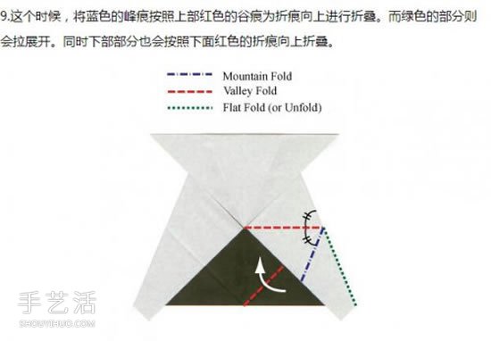 手工熊貓臉的折紙方法 怎么折疊熊貓頭教程 -  www.rpnrmr.com