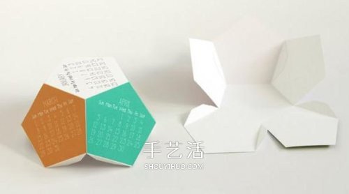 12面體日歷的制作方法 卡紙做立體日歷的教程 -  www.rpnrmr.com