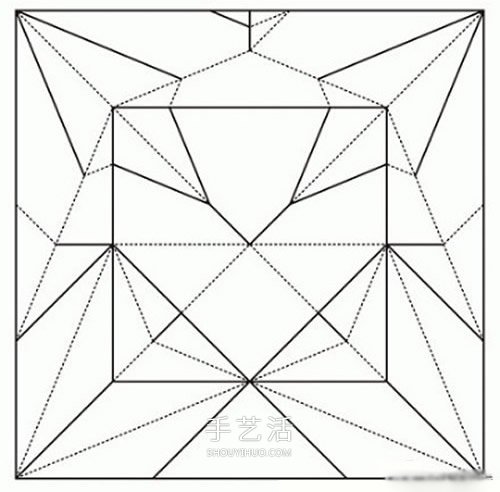 HTQ蝴蝶基本型的折紙方法 木有整形的步驟！ -  www.rpnrmr.com
