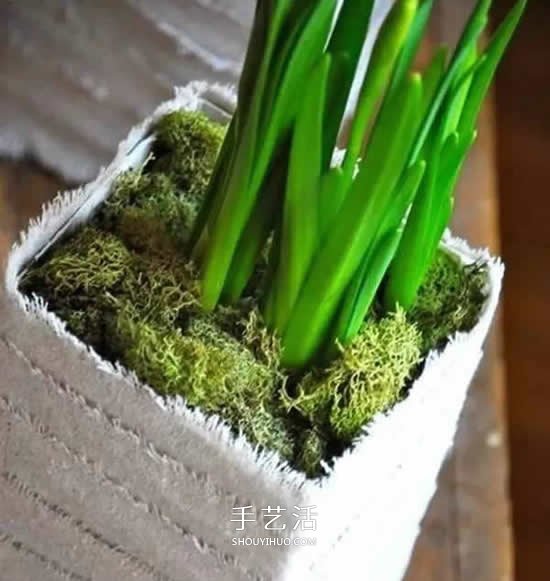 牛奶盒廢物利用 手工制作簡(jiǎn)易花盆的方法圖解 -  www.rpnrmr.com