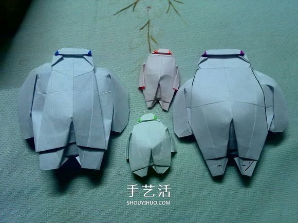 萌神折紙教程 可愛立體大白的折法圖解步驟 -  www.rpnrmr.com