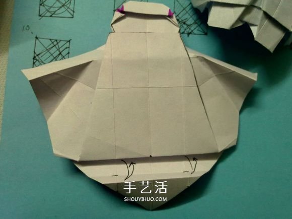 萌神折紙教程 可愛立體大白的折法圖解步驟 -  www.rpnrmr.com