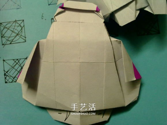 萌神折紙教程 可愛立體大白的折法圖解步驟 -  www.rpnrmr.com