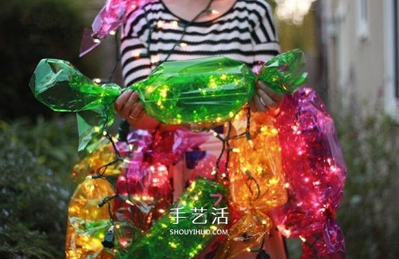 亮閃閃的糖果燈籠手工制作 很漂亮的裝飾燈飾 -  www.rpnrmr.com