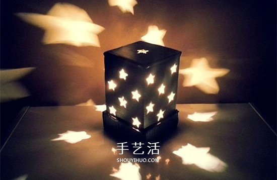 瓦楞紙做漂亮星星燈飾 改造成燈籠也很簡單 -  www.rpnrmr.com