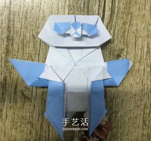 折紙站立大熊貓的圖解教程 可愛的卡通形象 -  www.rpnrmr.com
