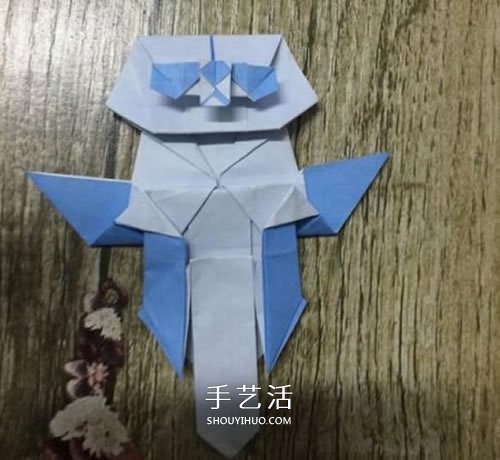 折紙站立大熊貓的圖解教程 可愛的卡通形象 -  www.rpnrmr.com