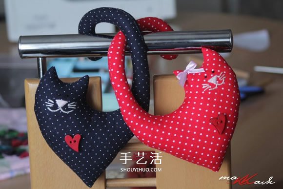 情侶貓咪公仔的制作方法 浪漫布藝情人節(jié)禮物 -  www.rpnrmr.com
