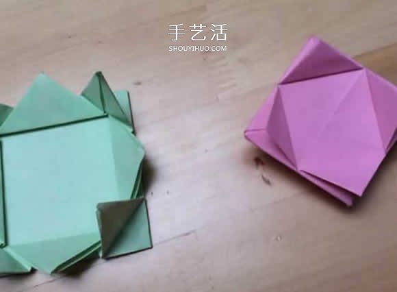 旋轉(zhuǎn)紙陀螺怎么折圖解 簡單花型陀螺折紙教程 -  www.rpnrmr.com
