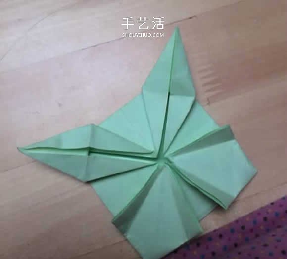 旋轉(zhuǎn)紙陀螺怎么折圖解 簡單花型陀螺折紙教程 -  www.rpnrmr.com