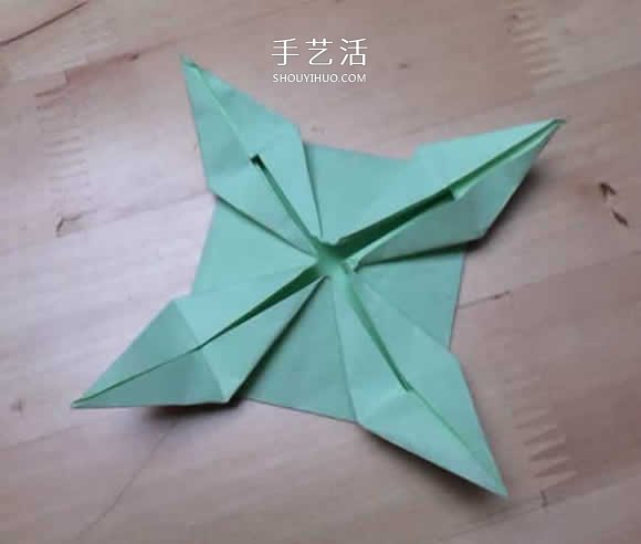 旋轉(zhuǎn)紙陀螺怎么折圖解 簡單花型陀螺折紙教程 -  www.rpnrmr.com