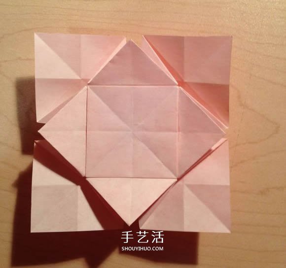 立體組合刺球的折法 帶刺花球的折紙圖解 -  www.rpnrmr.com