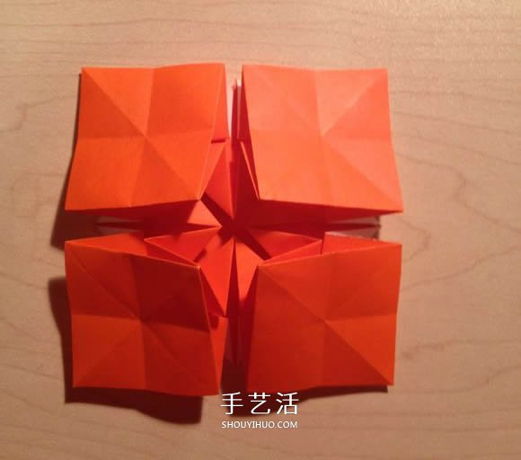 立體組合刺球的折法 帶刺花球的折紙圖解 -  www.rpnrmr.com