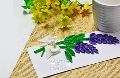 情人節(jié)賀卡DIY：美麗的衍紙風(fēng)信子賀卡制作 -  www.rpnrmr.com