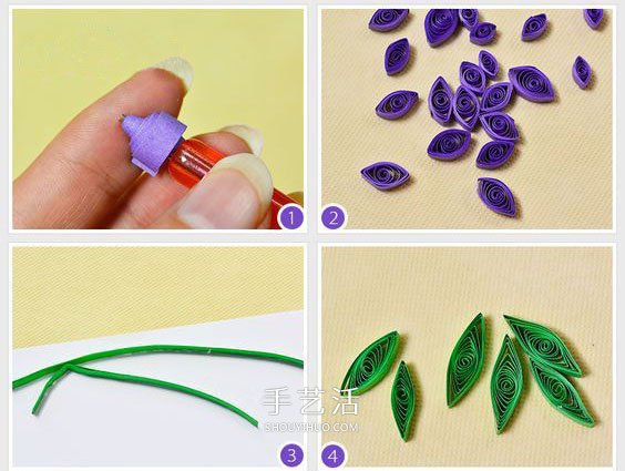 情人節(jié)賀卡DIY：美麗的衍紙風(fēng)信子賀卡制作 -  www.rpnrmr.com