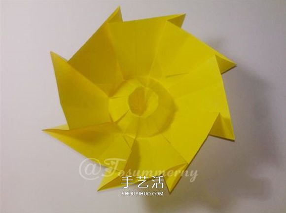 冬日里的暖陽！手工折紙立體太陽的折法圖解 -  www.rpnrmr.com