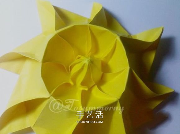 冬日里的暖陽！手工折紙立體太陽的折法圖解 -  www.rpnrmr.com