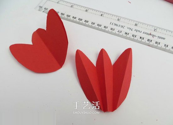 簡(jiǎn)單郁金香花賀卡做法 卡紙手工制作花朵賀卡 -  www.rpnrmr.com