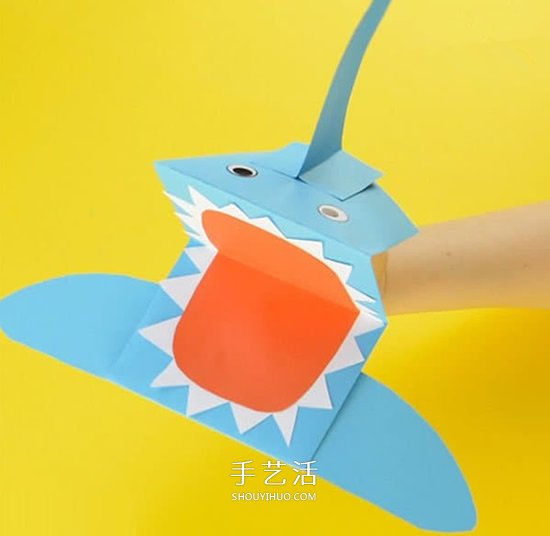 簡(jiǎn)單做紙鯊魚的教程 好玩鯊魚手偶的折紙圖解 -  www.rpnrmr.com