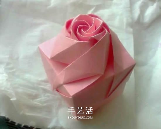 情人節(jié)禮品盒折紙圖解 好看韓式玫瑰禮盒的折法 -  www.rpnrmr.com