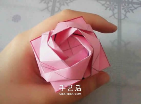 情人節(jié)禮品盒折紙圖解 好看韓式玫瑰禮盒的折法 -  www.rpnrmr.com