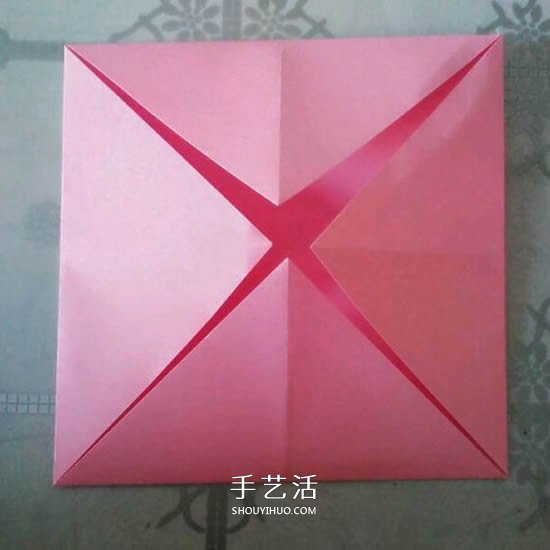情人節(jié)禮品盒折紙圖解 好看韓式玫瑰禮盒的折法 -  www.rpnrmr.com