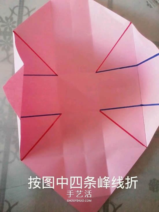 情人節(jié)禮品盒折紙圖解 好看韓式玫瑰禮盒的折法 -  www.rpnrmr.com