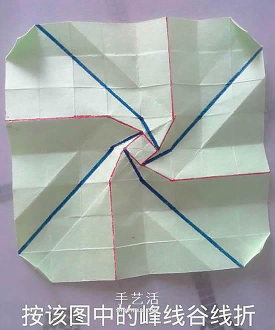 情人節(jié)禮品盒折紙圖解 好看韓式玫瑰禮盒的折法 -  www.rpnrmr.com