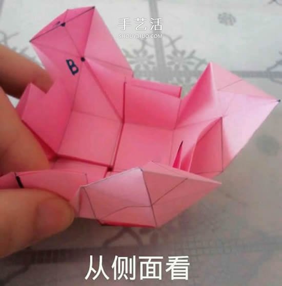 情人節(jié)禮品盒折紙圖解 好看韓式玫瑰禮盒的折法 -  www.rpnrmr.com