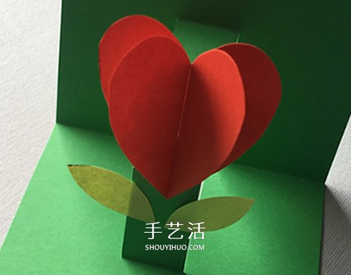 情人節(jié)立體花朵賀卡DIY 自制母親節(jié)愛(ài)心花賀卡 -  www.rpnrmr.com