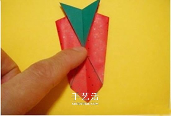 兒童折紙草莓的教程 簡單草莓怎么折圖解 -  www.rpnrmr.com