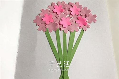 母親節(jié)花束賀卡的做法 手工花束賀卡制作方法 -  www.rpnrmr.com