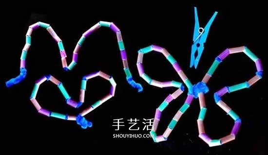 用吸管做蝴蝶的方法 幼兒園手工蝴蝶制作 -  www.rpnrmr.com