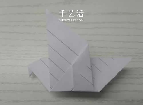 幼兒園手工折紙教程 最簡(jiǎn)單和平鴿的折法圖解 -  www.rpnrmr.com