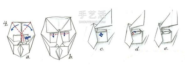 神秘自由斗士！V字仇殺隊面具的折紙方法圖解 -  www.rpnrmr.com