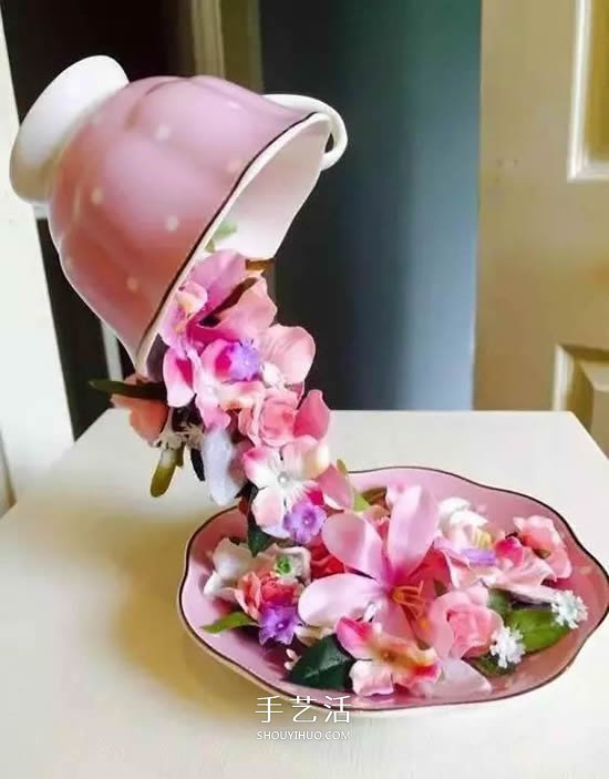 舊杯碟巧妙小改造 DIY制作精美的家居裝飾擺件 -  www.rpnrmr.com