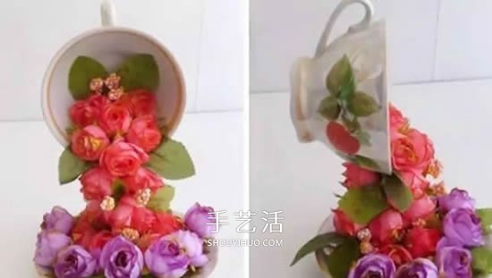 舊杯碟巧妙小改造 DIY制作精美的家居裝飾擺件 -  www.rpnrmr.com