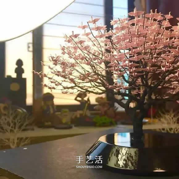 牛人折紙這么玩！上個千紙鶴制作精美盆景樹 -  www.rpnrmr.com