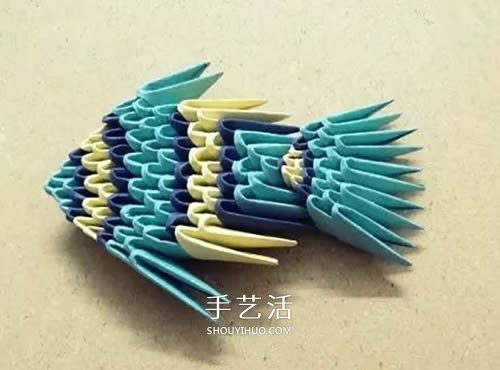 三角插小魚折法圖解 簡單熱帶小魚用三角插做 -  www.rpnrmr.com