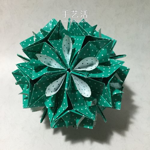 怎么折五瓣花花球的方法 五瓣花球的折紙圖解 -  www.rpnrmr.com