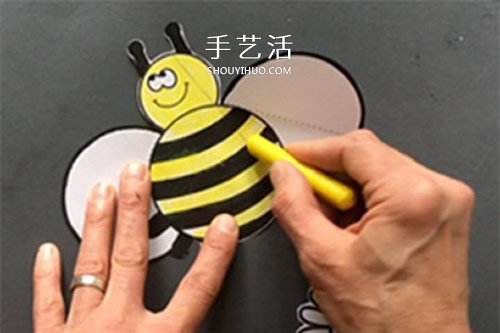 母親節(jié)卡通賀卡制作 可愛(ài)小蜜蜂母親節(jié)卡片DIY -  www.rpnrmr.com